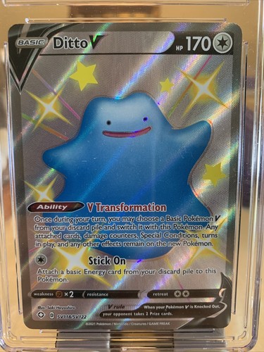2021 Pokemon Shining Fates Ditto V SV118/SV122 CGC 9 A043 - Picture 4 of 4