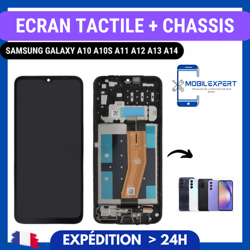 ECRAN LCD + VITRE TACTILE SUR CHASSIS SAMSUNG GALAXY A10 A10S A11 A12 A13 A14 - Picture 1 of 1