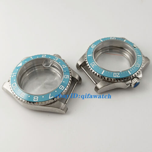40 mm Uhrengehäuse himmelblau Lünette Saphir passend NH34 NH35 NH36 ETA 2824 MIYOTA 8215 - Bild 2 von 30