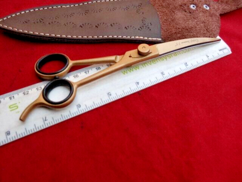 Right Hand_GOLDISH Pet 7.5" Scissors dog/cat grooming_DOWNWARD CURVED - Bild 7 von 11