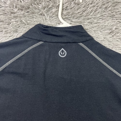 Tasc Performance Quarter Zip Pullover Mosotech Bamboo Mens Medium Black - Picture 8 of 9