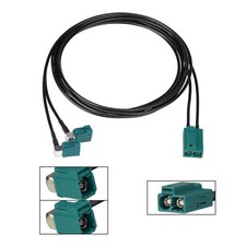 Fakra Double Z Female to Two Fakra Z Female Cable 150cm for Car Stereo Audio