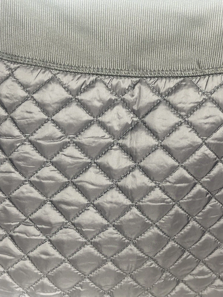 Kyodon Black Quilted Tennis Skirt with Zipper Pocket for Petite Small Beach Wear
