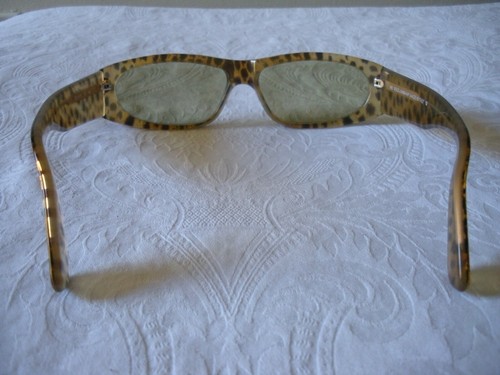 DOLCE & GABBANA $598 Gafas de sol Negro Marrón Retro Cheetal Leopardo Logo ESTUCHE INCLUIDO - Imagen 4 de 7