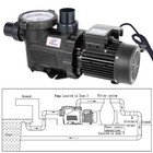 3.0 Hp Swimming Pool Pump Motor w/Strainer Generic for In/Above Ground