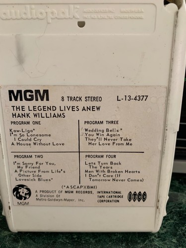 Hank Williams :THE LEGEND LIVES ANEW - Bild 2 von 3