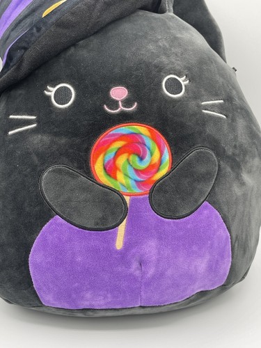 Squishmallow 12” Otoño El Gato Piruleta Halloween Bruja Sombrero - Imagen 6 de 7