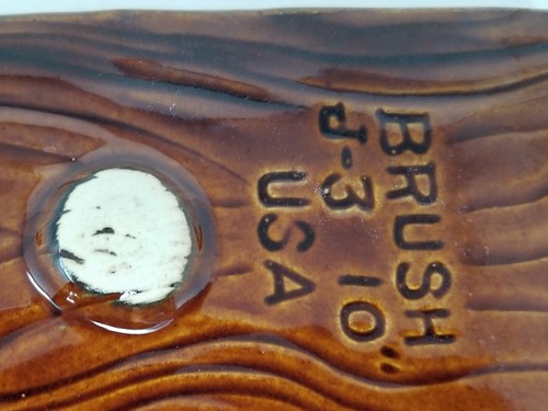 Vintage Classic Brush Pottery Window Sill Planter J3-10 Brown Drip - Picture 9 of 10