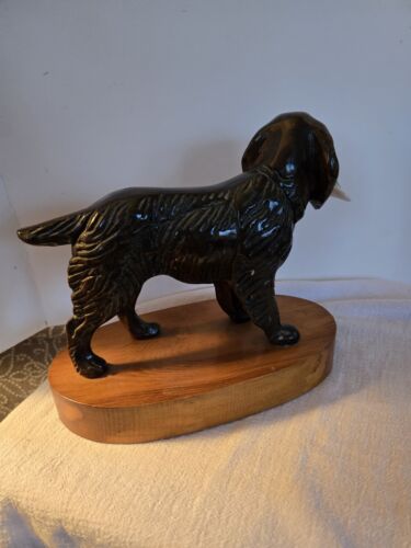 Walnut Carved Lab Dog With Duck - Picture 8 of 12