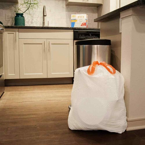 FlexPro 13 Gal. Reinforced Top Drawstring Kitchen Bags (300-Count) - Picture 7 of 7