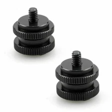 SmallRig Two Locknuts Cold Shoe Adapter with 3/8 "to 1/4" Screws 1631