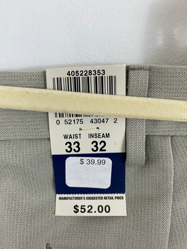 NEU Dockers Go khaki mit Fleckenschutz für Herren Größe 33 x 32 plissierte Bündchen - Bild 8 von 10