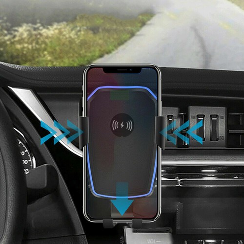 Universal Car Dashboard Air Vent Mout Cell Phone Holder Wireless Fast Charger - Picture 6 of 16