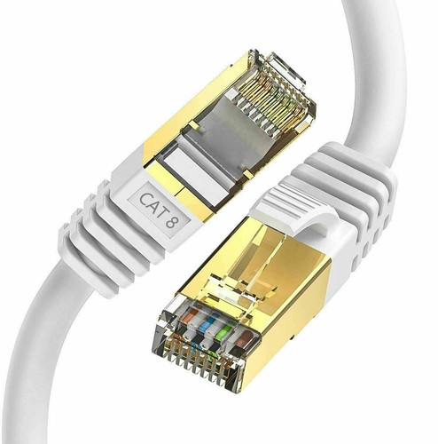 RJ45 Cat8 Ethernet Cable Network Gold Ultra-thin 40Gbps SSTP Patch LAN Lead Lot - 第 13/13 張圖片