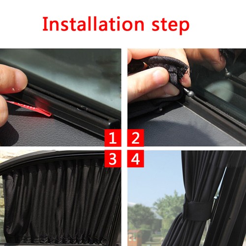 Car UV Protection Sun shade Curtain Side Window Visor Mesh Cover Shield - Picture 11 of 12