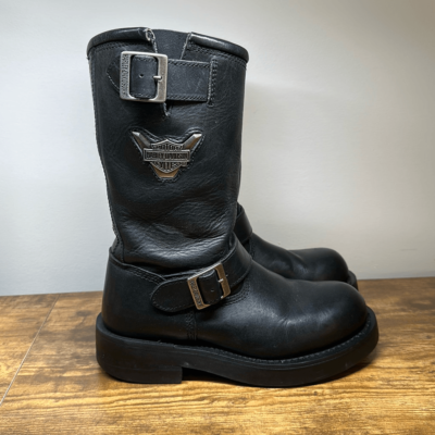 Harley-Davidson ブラックエンジニアブーツ HARLEY DAVIDSON ハーレーダビッドソン エンジニア バイカー