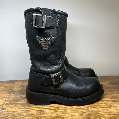 Harley Davidson Boots Mega Conductor 11" Engineer Steel Toe Black Motorcycle