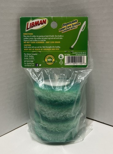 Libman Disposable Toilet Care System Scrubber Refill Pack (4 Count) - NEW! - Picture 3 of 3