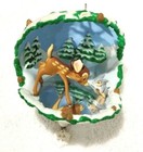 Hallmark 2005 "SKATING LESSON" Walt Disney's Bambi Keepsake Ornament