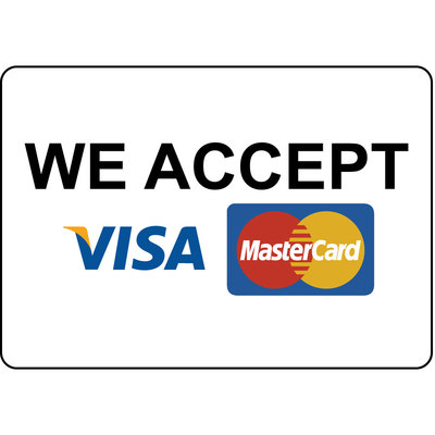 We Accept Visa Mastercard Aluminum Metal Sign eBay We Accept Visa Mastercard Aluminum Metal Sign eBay