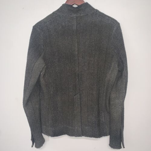 Avant Toi Dyed Distressed Blazer Wolle Kaschmir Leinen Baumwolle Damen Large Italy - Bild 5 von 11