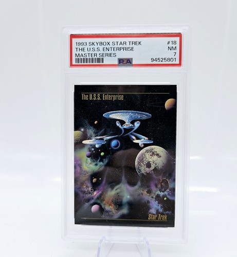 1994 Star Trek Master Series Skybox USS Enterprise #18 Graded PSA 7 - Picture 1 of 2