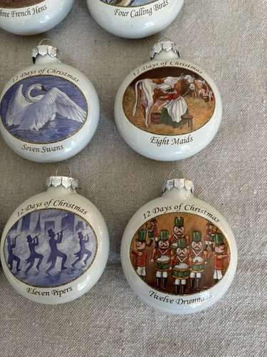 Vintage Sears, Rehbock & Co. Trimm Traditions 12 Days Of Christmas Ornaments - Bild 5 von 12