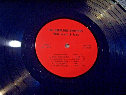 Oberlohr Brothers with Aloi and Franzi "Self-Title" AUSTRIAN POLKA-WALTZ LP - Picture 4 of 4