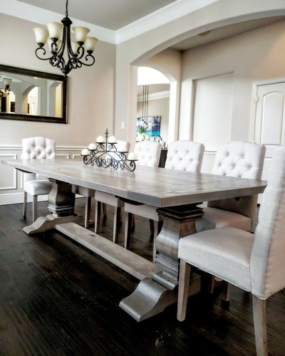 Trestle Dining Table - Solid Ash Wood