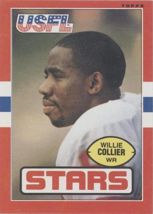 1985 Topps USFL Willie Collier #11 - 1 of 2