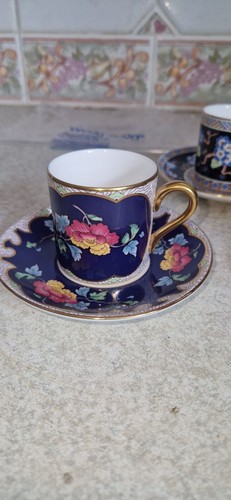 WEDGWOOD SET OF 6 BONE CHINA DEMITASSE COFFEE SET/ MULTI DESIGN LTD EDITION VGC - Picture 8 of 10