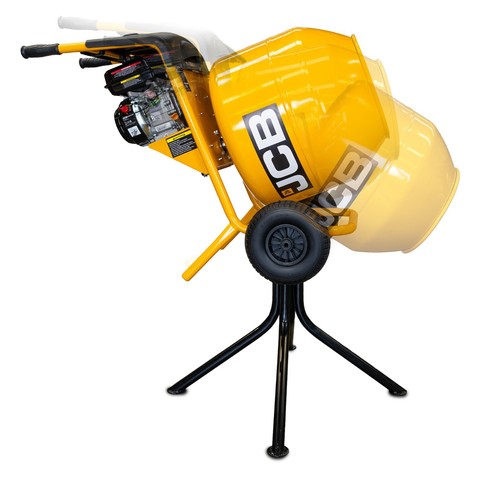 JCB Cement Mixer Petrol 133cc 134L Seam Welded 100L Working Capacity Heavy Duty - Picture 9 of 20