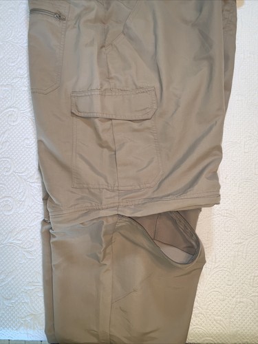 Pantalones cortos de carga convertibles Red Head para hombre 42x30 con cinturón caqui senderismo nailon - Imagen 5 de 12