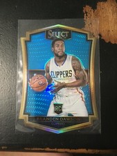  2015-16 Select Premier Prizms Light Blue Die Cut #181 Branden Dawson/199