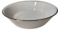 Vintage Noritak Round Serving Bowl Porcelain China Reina 6450 Q Platinum Trim