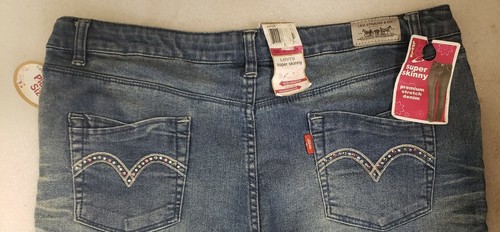 NEU! LEVI'S Damenjeans Athena SUPER SKINNY Stretch ÜBERGRÖSSE 18,5 (x 28,5) - Bild 4 von 10