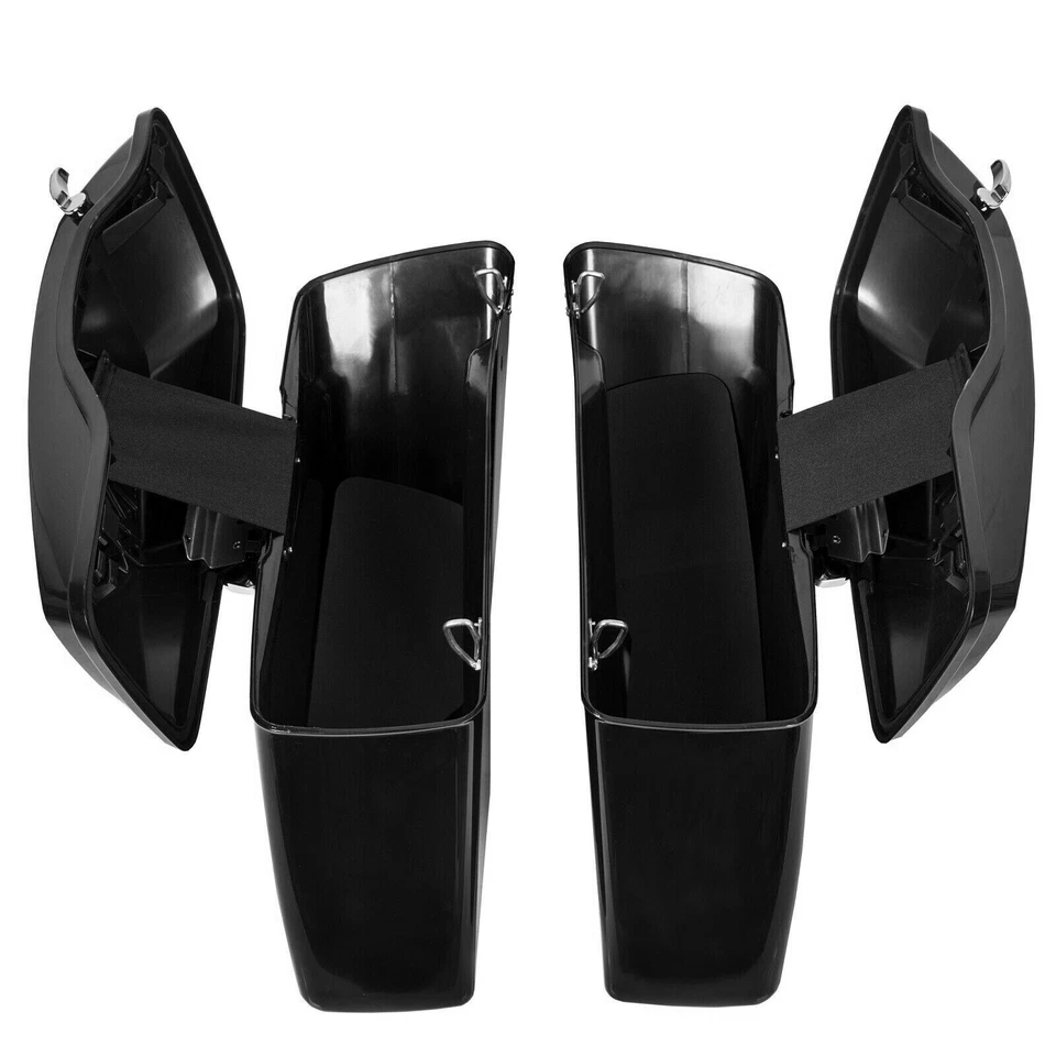 Hard Saddlebag Saddle Bags Fit For Harley Touring Electra Street Glide 1994-2013 Foto 3 de 4