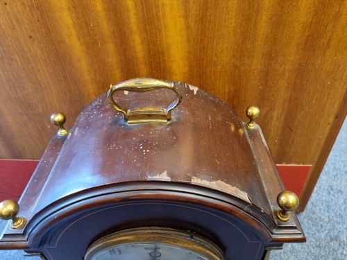 Rare C1900 Antique American Ansonia Chiming Bracket clock Mahogany Case D4 - Picture 14 of 15