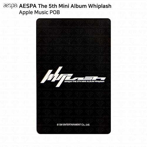 Aespa The 5th Mini Album Whiplash Apple Music Makestar SW Everline POB Photocard - Picture 9 of 38