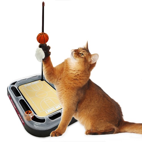 Juguete rascador para gatos de cancha de la NBA Pets First juguete 6 en 1 con bola de peluche juguete hierba gatera - Imagen 59 de 171