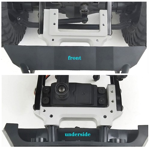 Montaje de parachoques de placa frontal de aleación para oruga 1:10 RC axial SCX10II AX90046 AX90047 - Imagen 7 de 10