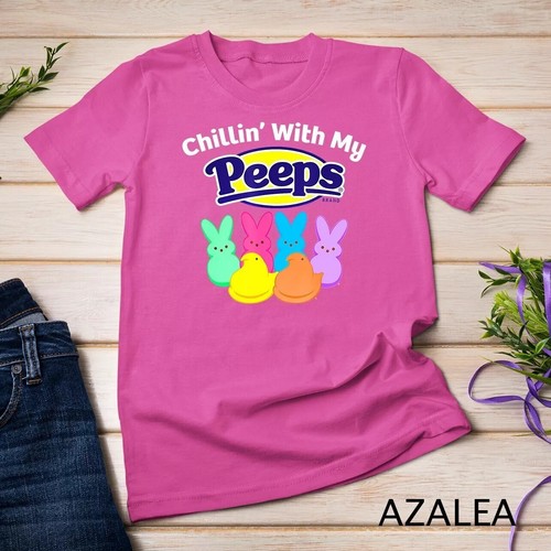 Peeps Easter Chillin' With My Peeps T-Shirt Unisex T-shirt - Picture 3 of 5
