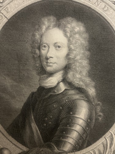 Antikes Portrait von John Duke of Argyle and Greenwich. gravur von 1735 - Bild 5 von 9