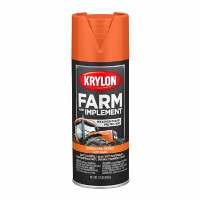 Krylon Farm & Implement Paint Aerosol Husqvarna Orange 12 Fl Oz (Pack of 1)