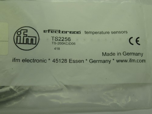 IFM Efector TS2256 Air Temperature Sensor With Process Connection PT100 NWB - Picture 7 of 7