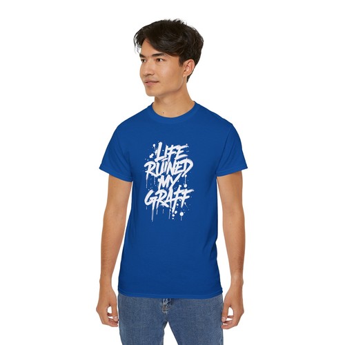 Graffiti Tee, Urban Graphic Shirt, Hip Hop Streetwear Top, Unisex Baumwolle - Bild 42 von 54