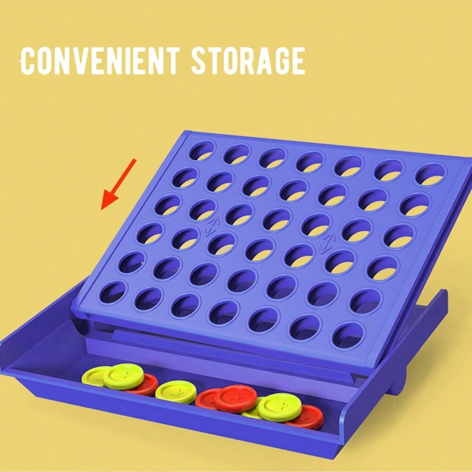 Connect 4 In A Row Four In A Line Board Game Family Fun Match 4 Raw - Mini Size - Image 3 of 4