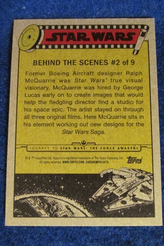2015 Topps Journey to Star Wars: The Force Awakens INSERT Single or Set U-PICK-1 - Picture 72 of 86
