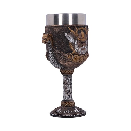 Copa de vino Nemesis Now Valhalla vikinga dragón barco - Imagen 4 de 8