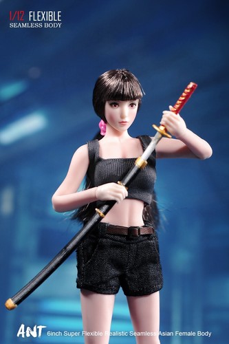 US 1/12 Super Flexible Seamless Female Pale Mid Bust Body For 6" Action Figure - Picture 14 of 23